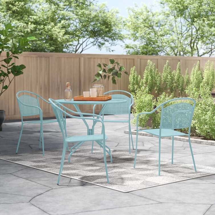 Colorful outdoor table online and chairs